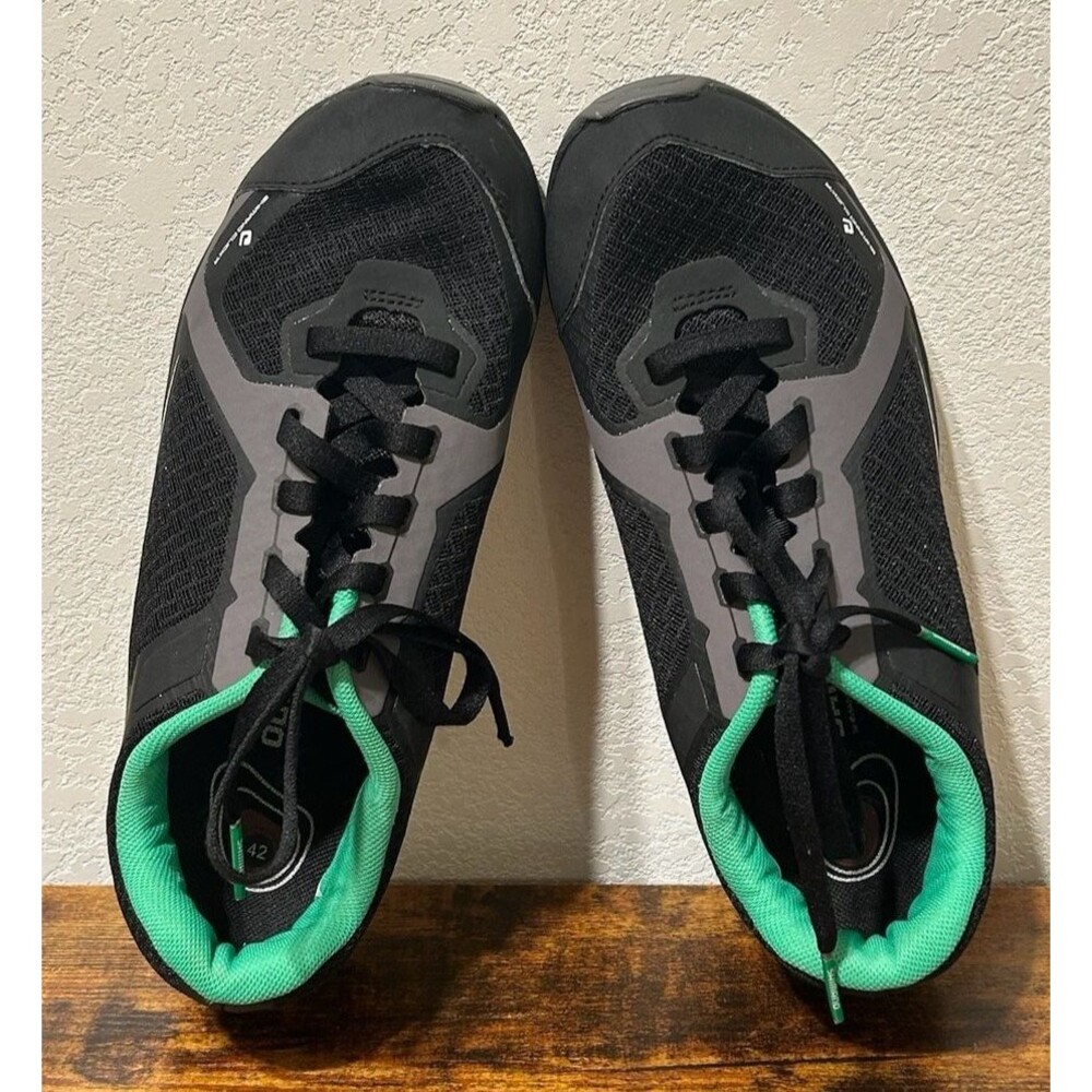 Shimano SH-CT41L SPD Cycling Shoes Mens 8.5 EU 42 Black Green Click'R 2-Bolt SPD